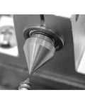 Close-up of the precision tip on the Miniature Buddha Beads Lathe For DIY Woodworking With All Metal Body And 775 Motor.