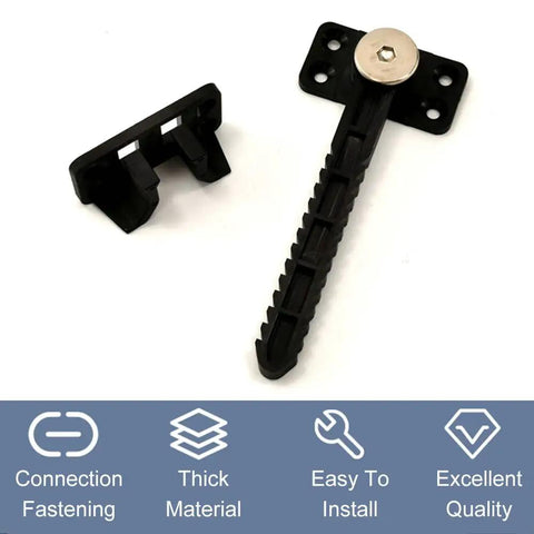 Rock Solid Sectional Sofa Connectors Heavy Duty Couch Brackets with screws, plastic fasteners for modular assembly kits.