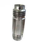 Top Shelf Heavy Duty 180CC Pneumatic Airless Sprayer Pump Cylinder Liner Plus Filter Manifold Swap For X40 X70 Paint Guns Steel Build shiny steel cylinder with threaded base.