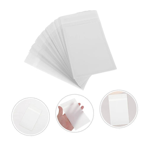 Clear Glassine Envelopes 200 Pack Self Sealing Small Paper Bags For Treats Seeds Cards Invitations And Mailings displayed fanned