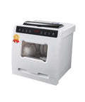 Fully Automatic Compact Desktop Dishwasher For Six Person Households featuring sleek design and easy access control panel.