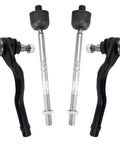 Replacement 4 Piece Front Inner And Outer Steering Tie Rod End Linkage Kit Set For CL S Class Mercedes-Benz Beefed-Up Drop-In Ready OE Standards Heavy Duty Easy Install Durable Front Suspension Steering Parts, 4-piece set