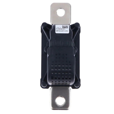 Black High Voltage Battery Disconnect Pyro Fuse Drop In Replacement For 2017 2022 Models top view showcasing single piece design.
