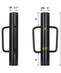 Fence Post Driver 12 Lb Heavy Duty T Post Pounder With Dual Handles shown with dimensions and design details