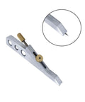 Pro Level Aluminum Guitar Nut Scribe Tool For Spot On String Spacing And Saddle Height Marking, showing precise scribing tip and adjustable mechanism.