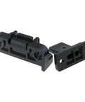 5 Pack Quick Release Black Plastic Panel Connectors for Furniture, Detachable Panel Fasteners, Roman Column Style Brackets