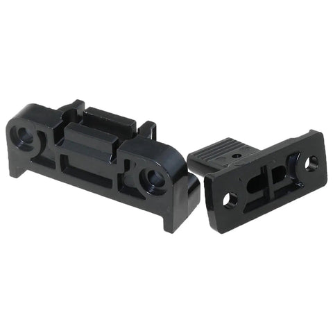 5 Pack Quick Release Black Plastic Panel Connectors for Furniture, Detachable Panel Fasteners, Roman Column Style Brackets