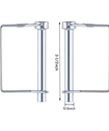 2 Pack 5/16 By 3-1/2 Inch Trailer Hitch Pins, Heavy Duty Steel Locking Pins For Utility Trailers, Lawn Mowers, Tow Hitches And Cargo Haulers
