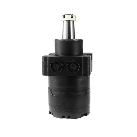 Durable Hydraulic Wheel Motor For Bmer 375, Replacement BMER3-350-WD-T31-R Fits Seamlessly, vertical black unit front view