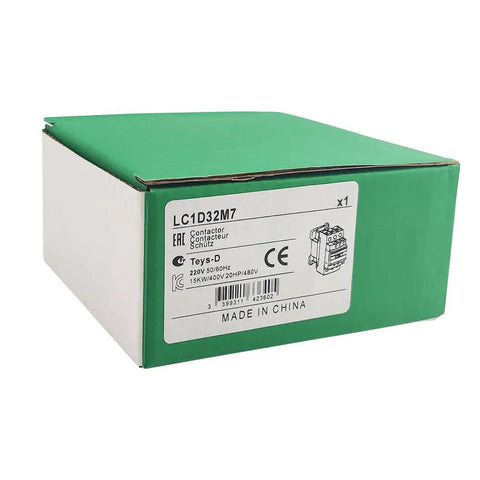Box of Three Phase AC Electric Magnetic Contactor 32A 220V Coil With Three Poles Three Normally Open Contacts for heavy duty industrial use