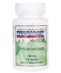 Lithium Orotate 120 Mg Per Tablet 100 Tablets For Mood Boost And Calm Focus With 4.6 Mg Elemental Lithium Per Pill Made In USA