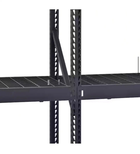 Industrial Steel Garage Shelving Unit Featuring Heavy Duty Metal Storage Rack With Adjustable Tier Layout For Badass Workshop Organization And Insanely Heavy Load Support