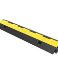 Two Channel Cable Protector Ramp Set Four Pack Modular Rubber Speed Bump Mats For Driveways Protect Wires And Cables