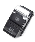 Electric Parking Brake Actuator And Hill Start Assist Switch Direct Replacement For A4 S5 Q5 S4 showing dual button design, black and silver finish.