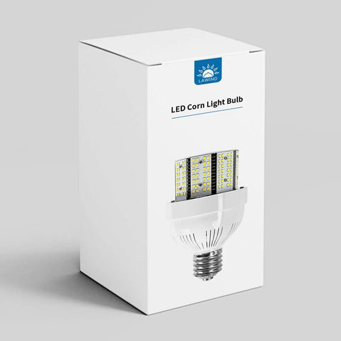 Ultra Bright 85W 480V LED Corn Light Bulb, 12750LM, 5000K Daylight box packaging