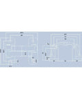 Technical drawing of Heavy Duty Concealed Door Hinge Precision Cast Rust Resistant Steel for masonry, showing dimensions.