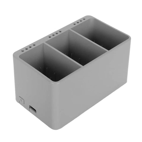 Two Way Charging Hub For Mini 3 Pro Drone Batteries, Rapid Three Battery Charger With Replacement Battery, Safe On The Go Portable Charging Station, three slots