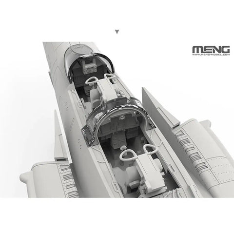 Detail of cockpit from McDonnell Douglas F 4E AUP Hellenic Air Force Model Kit In 1 48 Scale With Premium Photo Etched Parts