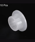 10 Pcs Flanged Sleeve Bearings Nylon Bushings For Shaft 6.7mm Bore 8.5mm OD 5mm Length Flange Diameter 12.2mm Flange Thickness 1mm Self Lubricating Nylon No Oil Needed Wear Resistant White DIY Friendly