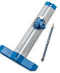 9 Inch Quick Draw Marking Gauge For One Hand Operation With Spring Loaded Pencil Carriage And Dovetail Keyway, Aluminum Ruler For Quick Mortises And Grooves, A Handy Multi Purpose Slide Ruler For Woodworking
