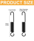 Two Pack Mini Bike Kickstand Springs 10cm Universal Replacement Side Kickstand Springs For Motorcycle Scooter Dirt Pit Bike Built Tough Steel Black Finish product size illustration