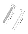 Drywall Anchor Kit With Zinc Plated Screws For Hollow Walls 20 Pieces Easy Install Sheetrock Anchors For Secure Mounts Ideal For Shelves Mirrors And Decor, gray anchor and screw with dimensions