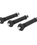 Heavy Duty Trailer Shackle Bolt Kit With Greasable Suspension Screws, 14-Piece 9/16 X 3 Inch M11 X 1.25 Set For Leaf Spring Hangers And 2000 To 7000 Lb Axles, black bolts