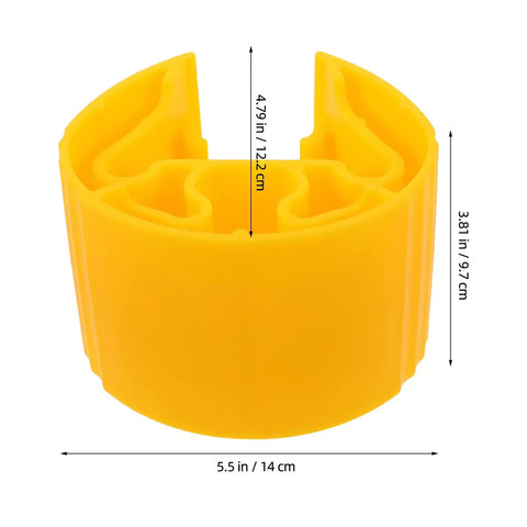 Professional Heavy Duty Plastic Column Protector To Keep Warehouse Post Wraps And Shelf Support Beam Corners Bulletproof Against Forklift Nudges In Bold Yellow