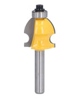 Versatile 2 Inch Shank Architectural Router Bit With Heat Resistant Coating For Cutting Hardwood Softwood Plywood On Woodworking Milling Projects showing alloy cutter and shank design.