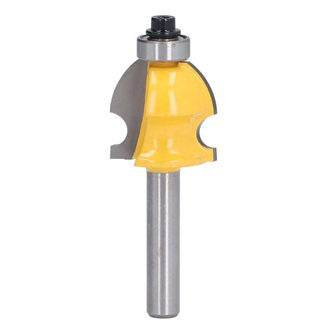 Versatile 2 Inch Shank Architectural Router Bit With Heat Resistant Coating For Cutting Hardwood Softwood Plywood On Woodworking Milling Projects showing alloy cutter and shank design.