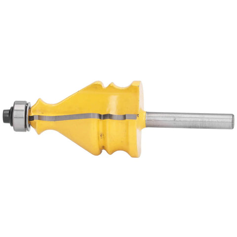Heavy Duty Quarter Inch Shank Router Bit For Picture Frame Molding With Tough Alloy Blade Dang Smooth CNC Woodworking Cutter For Real Wood MDF Plywood side view