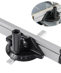 Adjustable Angle Plate Ruler For Table Saw Push Block Fence System, versatile miter gauge, aluminum alloy for precision woodworking.