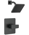 Matte Black Shower Faucet Trim Kit With Head And Handle, Universal MultiChoice Compatibility, High Power Full Body Spray, Valve Not Included