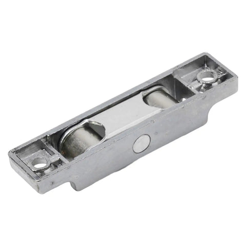 Eight Piece Stainless Steel Sliding Door Rollers Designed To Kill Track Drag On Patio Doors With Silent Copper Groove Compatibility Delivering A Buttery Smooth Glide In Sleek Silver Finish, showing a close-up of a silver roller part.