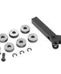 Two Wheel Knurling Tool For Lathe With Diagonal Slant Teeth Dual Roller Knurling Wheel Heavy Duty Steel Construction components displayed