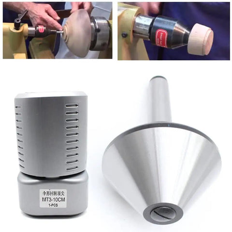 Built Tough MT3 Bull Nose Live Center for Hollow Turning with 75 Degree Nose, 3MT Morse Taper Lathe Accessory, alloy steel