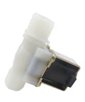 Side view of DC 12V 1/2 Inch Solenoid Valve NC Normally Closed Water Inlet Flow Switch with G1/2 Thread for appliances.