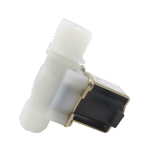 Side view of DC 12V 1/2 Inch Solenoid Valve NC Normally Closed Water Inlet Flow Switch with G1/2 Thread for appliances.