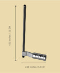 Extended Lever And Handle For 10 22 Combo Replacement Accessories Aluminum Anodized Silver Upgrade with measurements