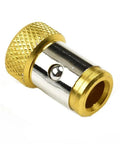 Magnetic Ring Screwdriver Bit Holder For 1/4 Inch Hex Driver Bits, Alloy Steel Magnetizer For Screw Retention, Heavy Duty Bit Accessory For Hand Tools, Keeps Screws In Place And Easy To Retrieve, 25x15mm gold ring