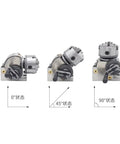 Heavy Duty 8 Inch Chuck Indexing Head Set With Precision Half Indexing For Milling Machines And Rotary Tables in various angles