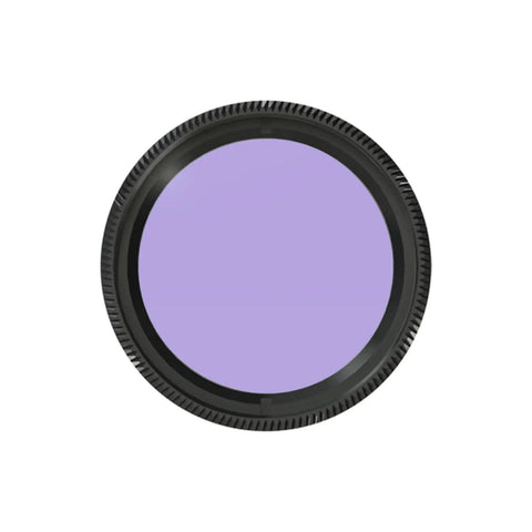 1.25 Inch Light Pollution Filter For Telescope With Metal Cell And Optical Glass shown from top view
