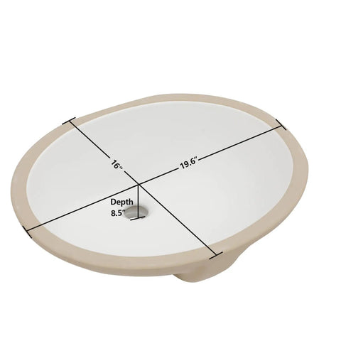 White Square Vessel Sink For Bathroom 15 By 15 Inch Ceramic Porcelain Above Counter Vanity Basin With Scratch Resistant Sleek Glossy Finish Non Porous Glazed Surface Durable Modern Look And Easy Cleaning with dimensions overlay