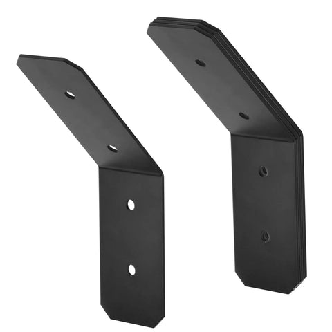 Flush Inside 45 Degree Angle Bracket 4 Pack For 4x4 Nominal Posts And 6x6 Posts Pergola And Gazebo Lumber Connector Heavy Duty 11 Gauge Black