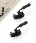 Zipper Repair Kit Set With Tough Durable Adjustable Metal Zipper Restorer, non-slip black replacement heads, 2 pack