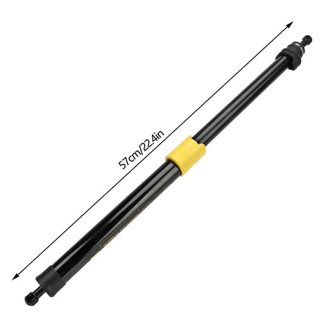 Heavy Duty Rear Back Door Damper Direct Bolt On Liftgate Strut For Toyota Fj Cruiser 2007 To 2014, 57cm long, black with yellow connector.