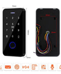 All In One Door Entry Security Kit With Waterproof Fingerprint And RFID Keypad front and back view