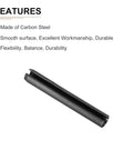 Slotted Spring Pin 6mm x 40mm 20 Pack Black 65Mn Steel Roll Pin For Home Machine Fastening Durable Rust Resistant High Tensile