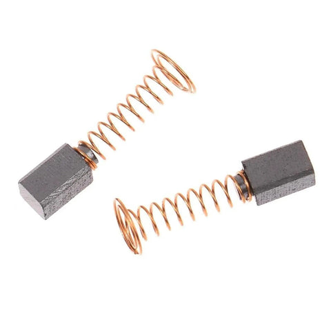 2 Pack Heavy Duty Carbon Brushes For Smooth Rotary Tool Operation On 3000 And 200 Series Models with copper springs and square ends.