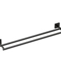 Triva 24 Inch Double Towel Bar Matte Black Finish For Bathroom And Kitchen Use Dope Look And Solid Build Sturdy Stainless Steel Design